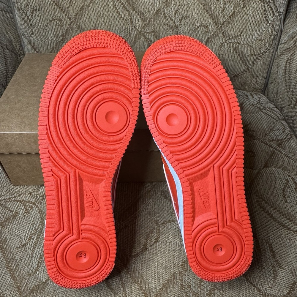 Nike Air Force 1 '07 'Picante Red' DV0788-600-low Top Board Shoes Size 8 B Grade - Picture 7 of 10